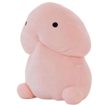 Peluches et coussins en forme de bite